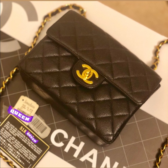 Authentic CHANEL Caviar Quilted Mini Square Flap! - Picture 2 of 8